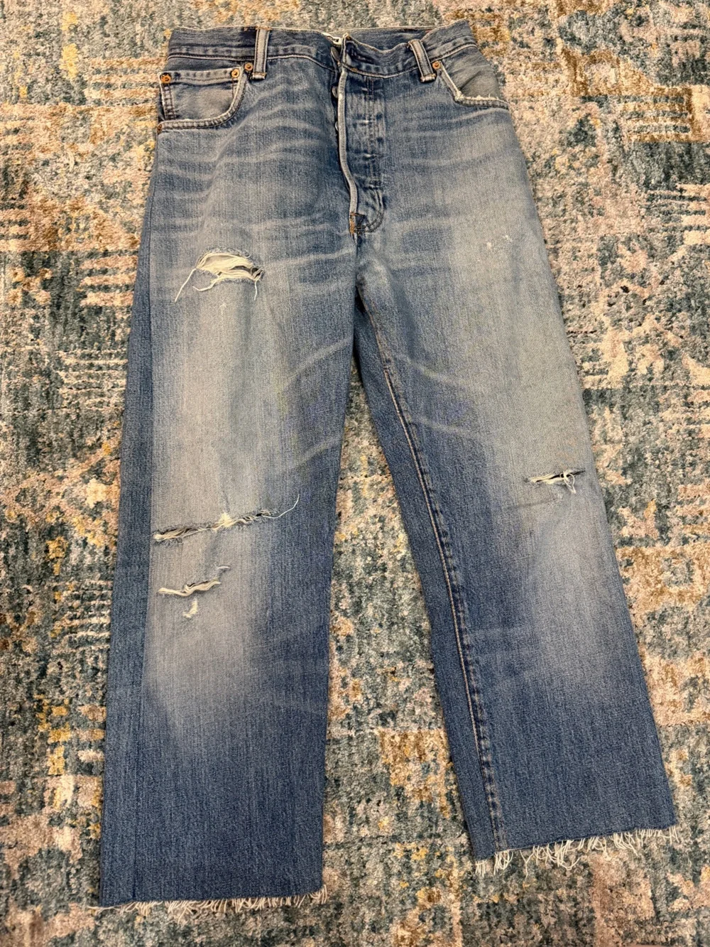 Levi’s RE/DONE Ripped Boyfriend Jeans - Picture 1 of 5